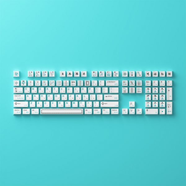 Keycap-[Akko] Mahjong Keycap Set Dye-Sub PBT - Meow Key