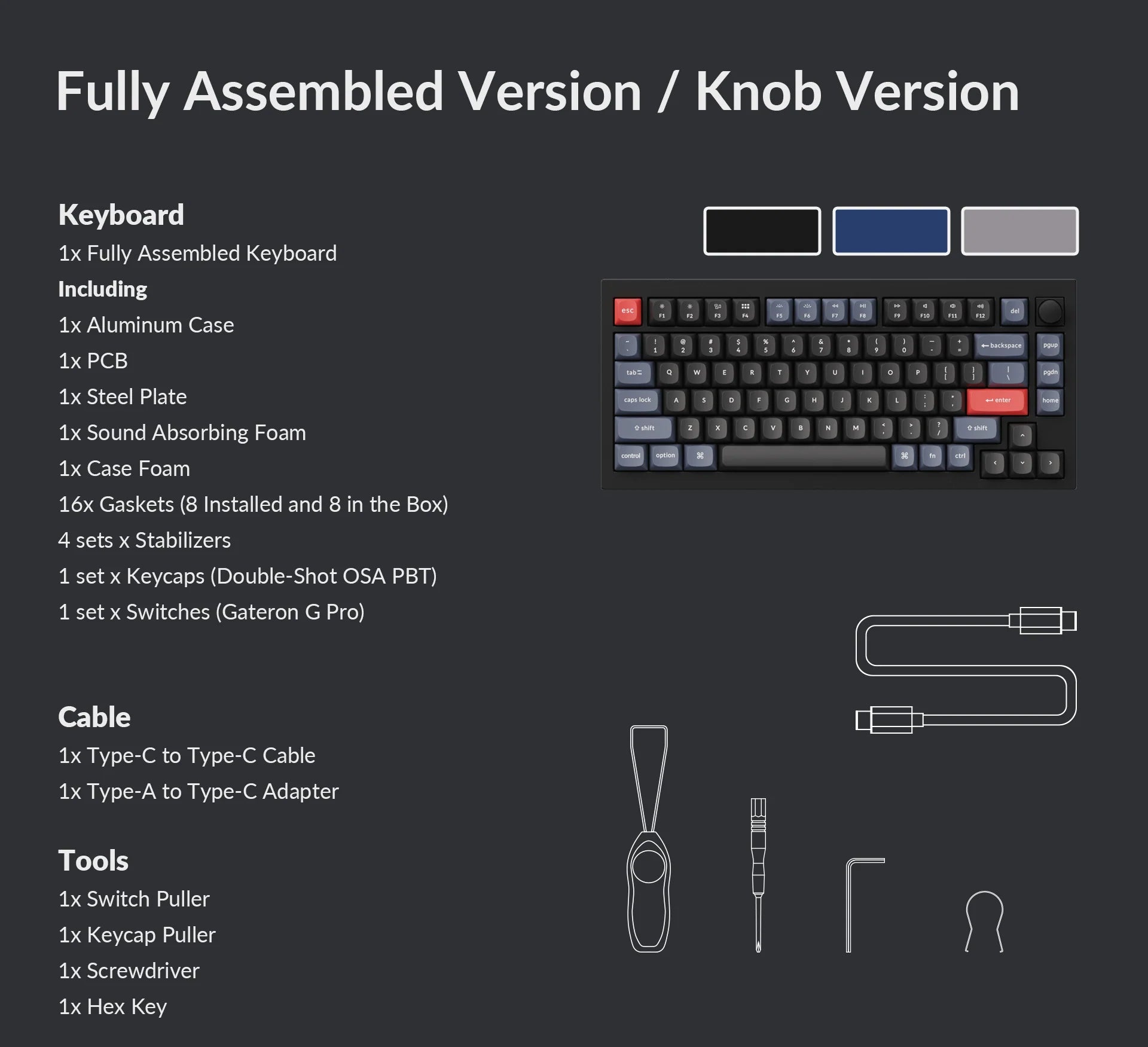 Custom Keyboard-Keychron Q1 QMK Custom Mechanical Keyboard Version 2 (75%) - Meow Key