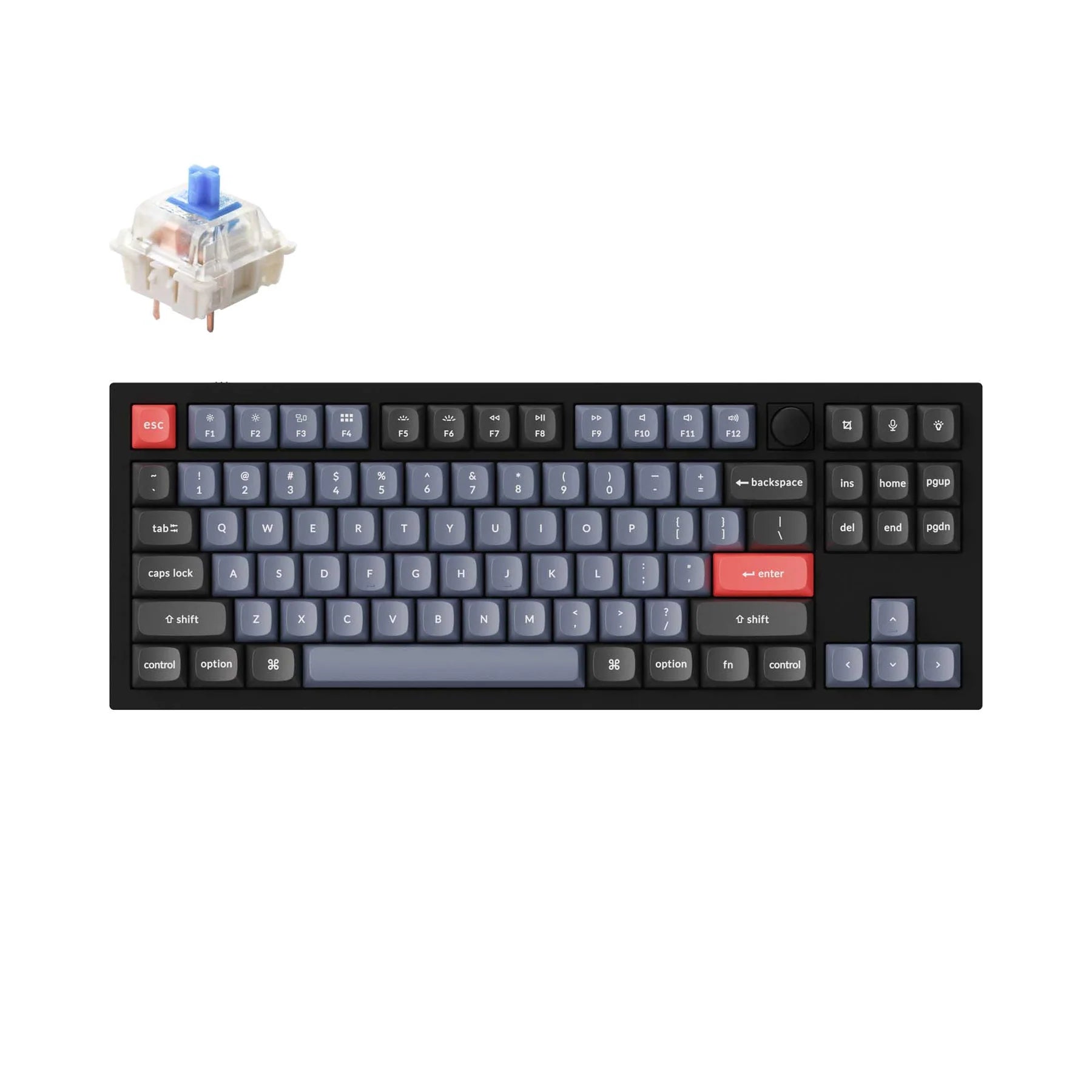 Custom Keyboard-Keychron Q3 QMK Custom Mechanical Keyboard (TKL) - Meow Key