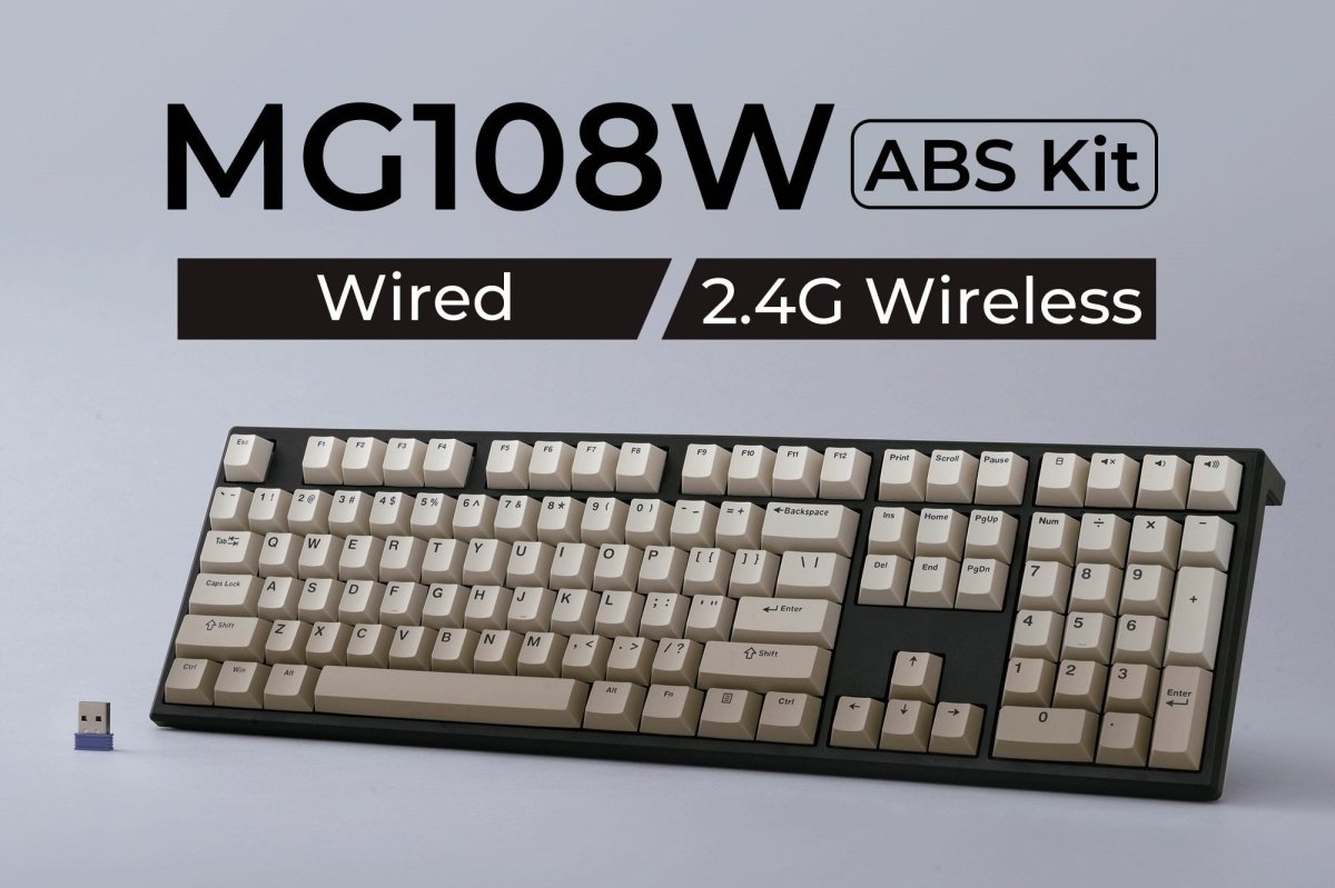 DIY Kit-[Monsgeek] MG108W Kit (100%) - Meow Key