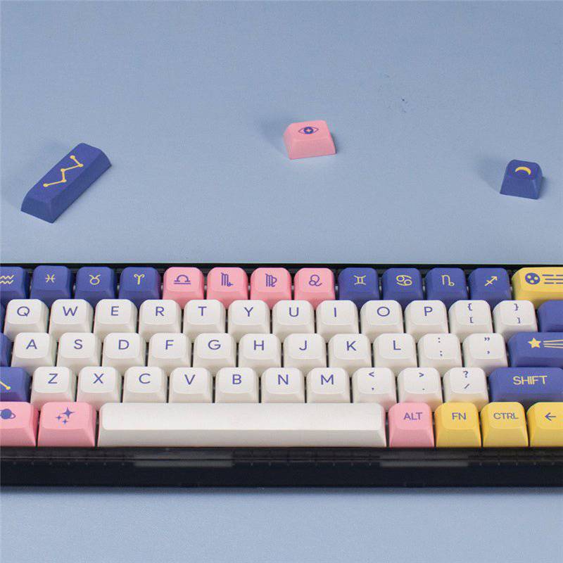 Keycap-[MintoapsOEM] Astrology Keycap Set Dye-Sub PBT - Meow Key