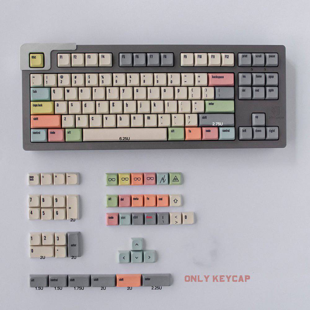 Keycap-MintoapsOEM Canvas Keycap Set Dye-Sub PBT - Meow Key