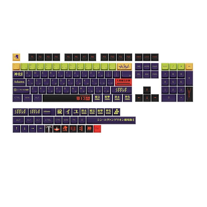 Keycap-[Royal Kludge] GoP NGE Keycap Set Dye-Sub PBT - Meow Key