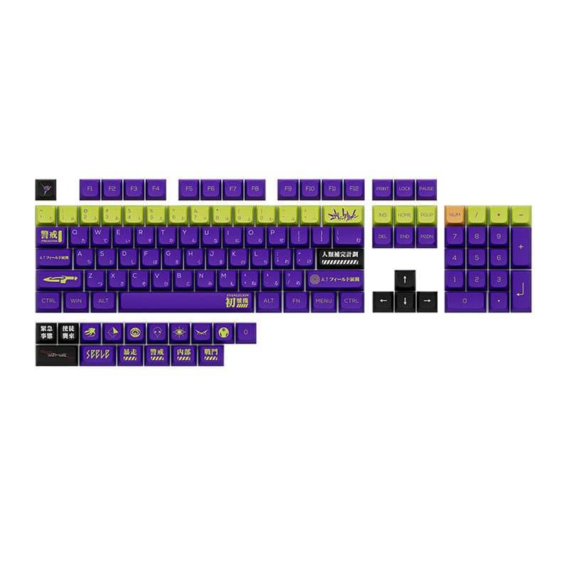 Keycap-[Royal Kludge] YoP NGE Keycap Set Dye-Sub PBT - Meow Key