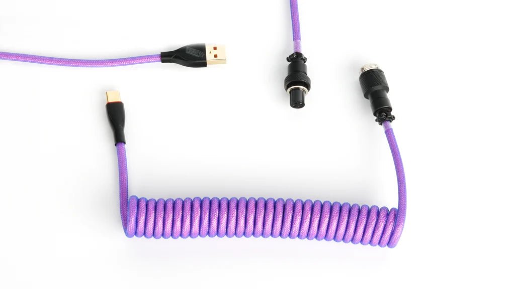 TKC Braided Coiled Cable - Meow Key
